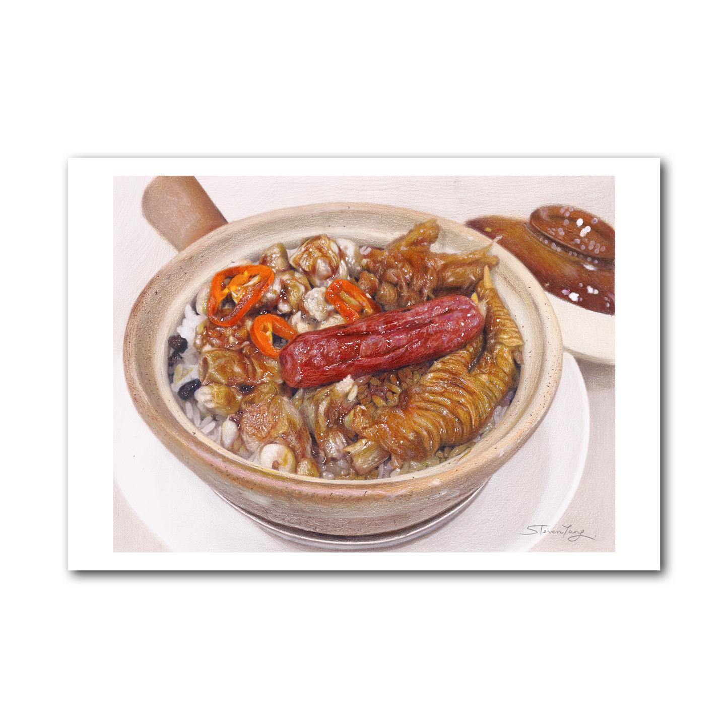 Postcard - Claypot Rice with Chicken Feet and Spare Ribs