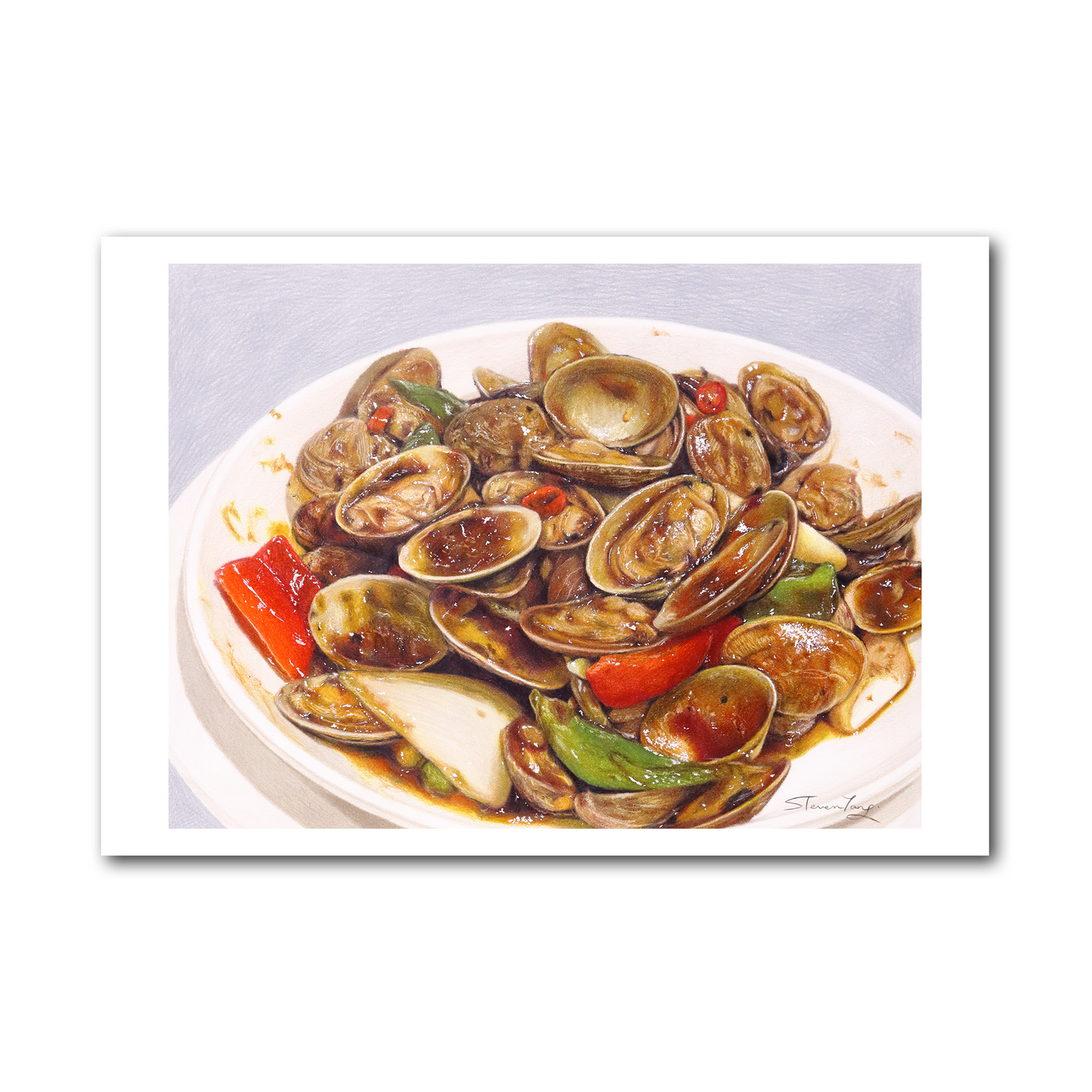 Postcard - Stir-Fried Clams with Black Bean Sauce