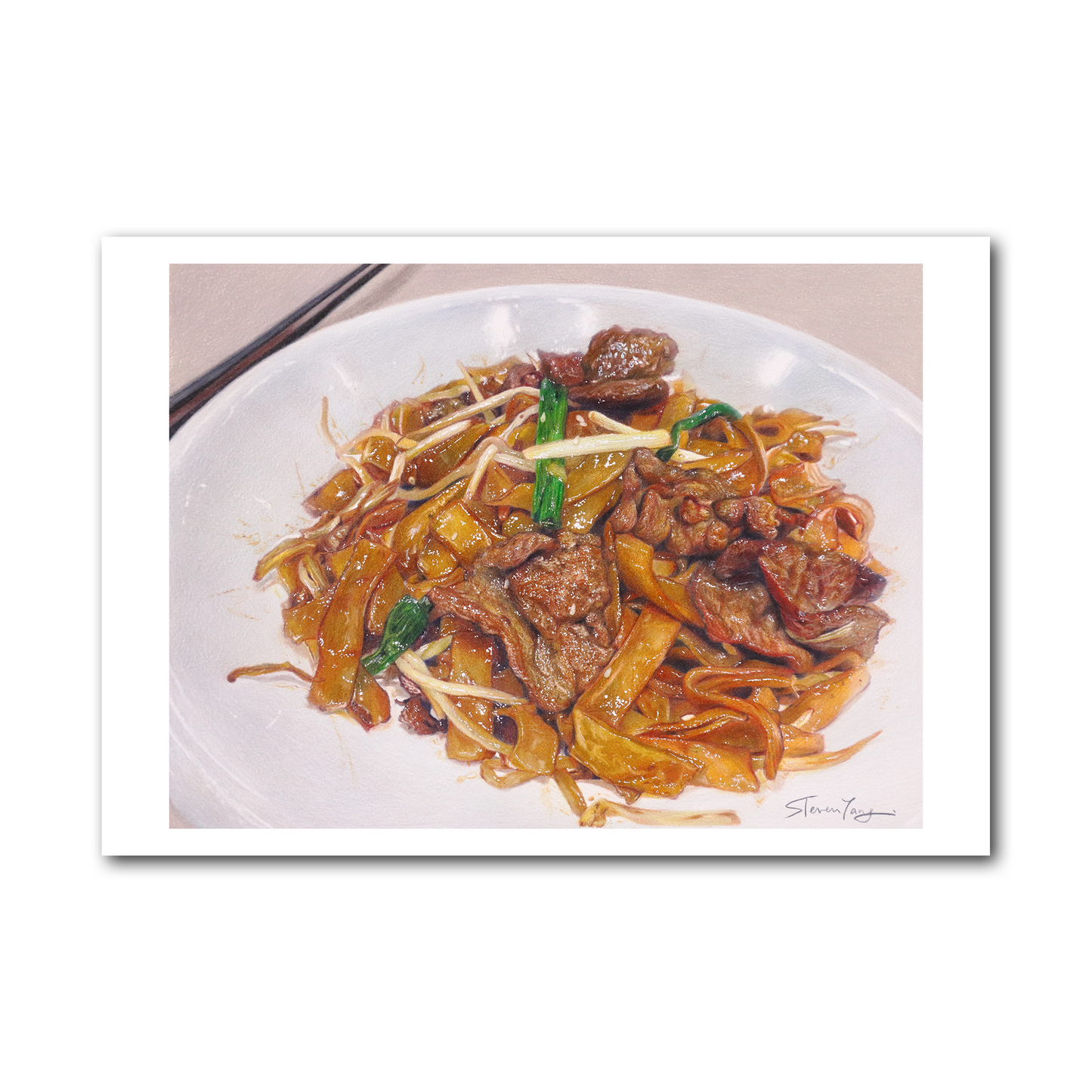 Postcard - Stir-fried Beef Noodles