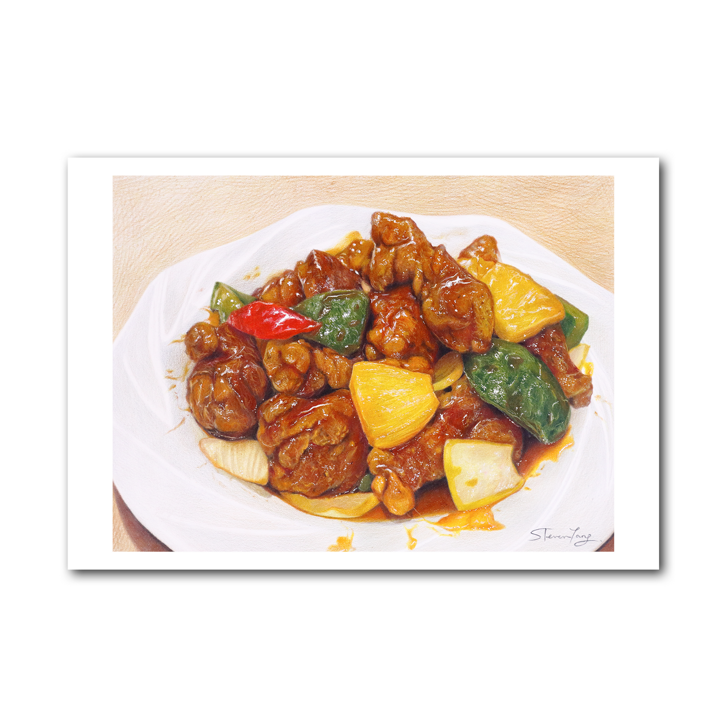 Postcard - Sweet and Sour Pork with Pineapple