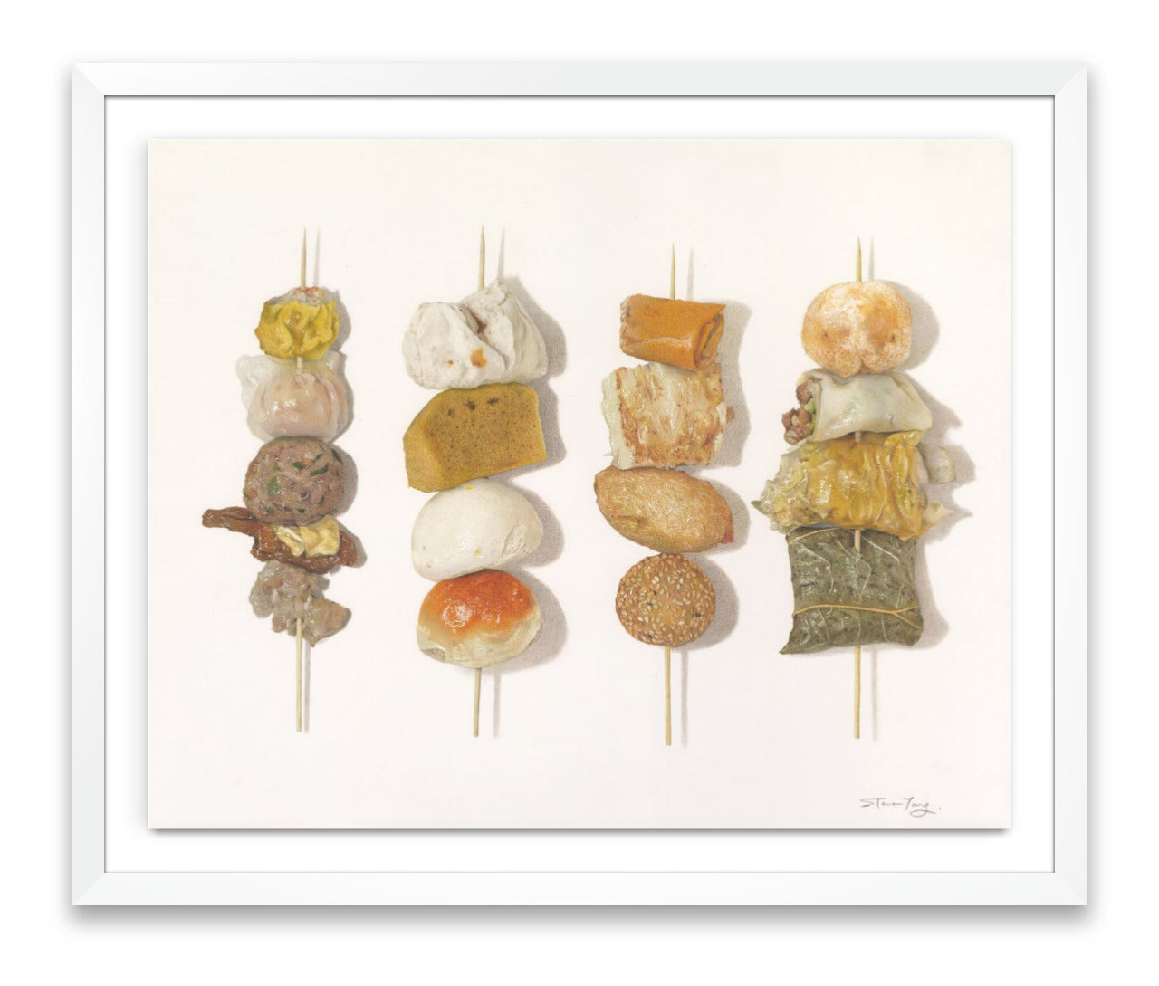 "Dim Sum Skewers"- 限量簽名印刷版畫 Signed Limited Edition Art Print