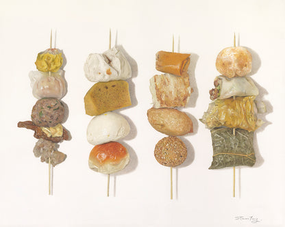 "Dim Sum Skewers"- 限量簽名印刷版畫 Signed Limited Edition Art Print